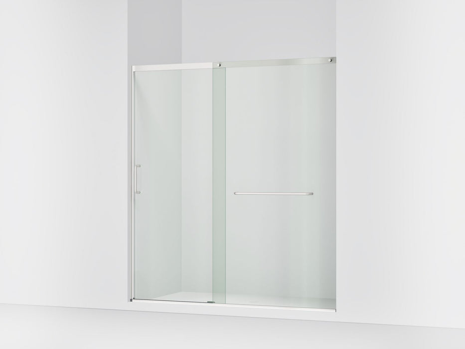 KOHLER K-707617-8L Elate Sliding shower door, 75-1/2" H x 68-1/4 - 71-5/8" W, with heavy 5/16" thick Crystal Clear glass,...