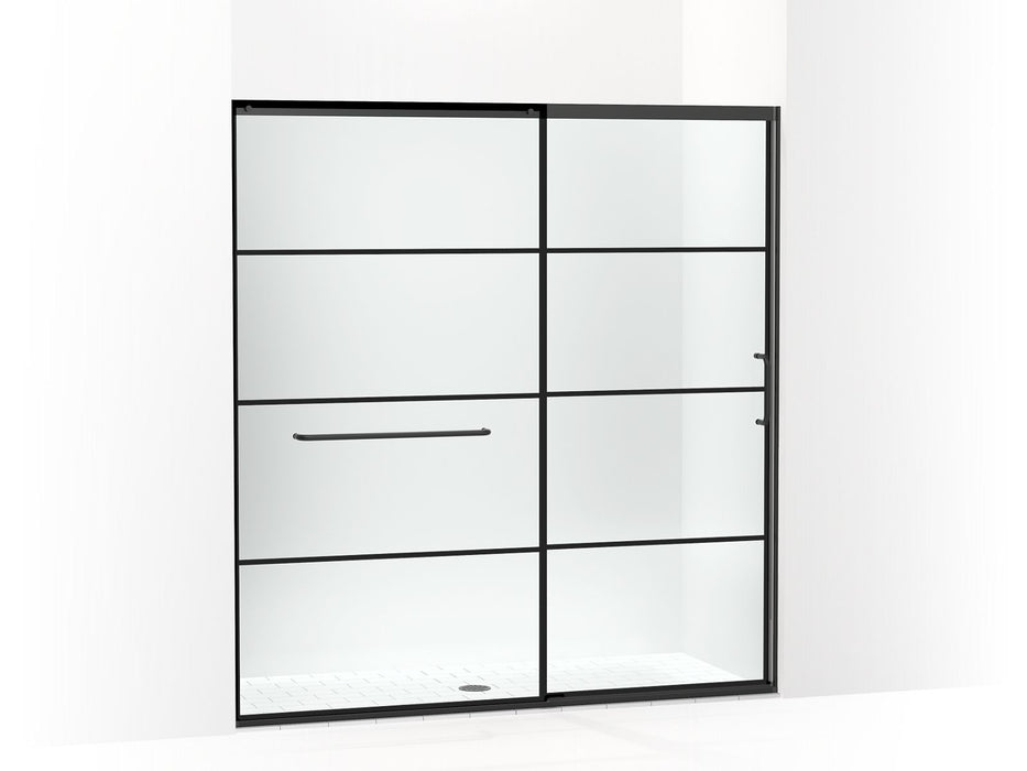 KOHLER K-707617-8G79 Elate Sliding shower door, 75-1/2" H x 68-1/4 - 71-5/8" W, with heavy 5/16" thick Crystal Clear gla