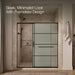 KOHLER K-707617-8G80 Elate Sliding shower door, 75-1/2" H x 68-1/4 - 71-5/8" W, with heavy 5/16" thick Frosted glass wit