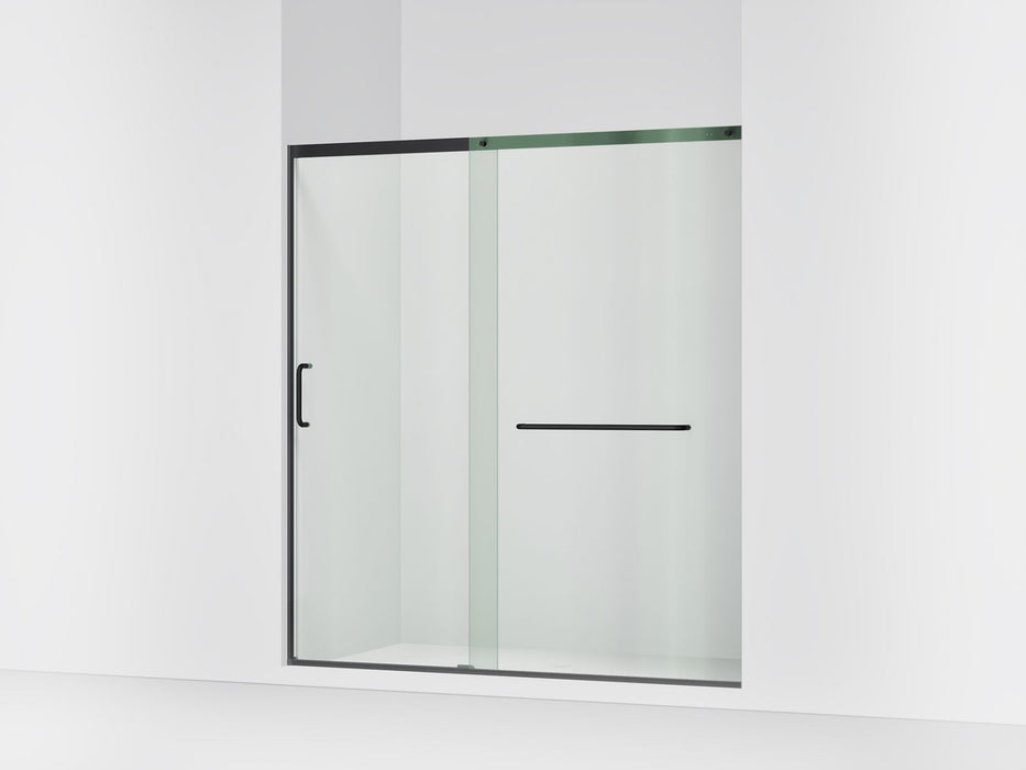 KOHLER K-707617-8L Elate Sliding shower door, 75-1/2" H x 68-1/4 - 71-5/8" W, with heavy 5/16" thick Crystal Clear glass