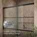 KOHLER K-707618-8G79 Elate Sliding bath door, 56-3/4" H x 56-1/4 - 59-5/8" W with heavy 5/16" thick Crystal Clear glass...