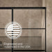 KOHLER K-707618-8G79 Elate Sliding bath door, 56-3/4" H x 56-1/4 - 59-5/8" W with heavy 5/16" thick Crystal Clear glass...