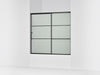 KOHLER K-707618-8G80 Elate Sliding bath door, 56-3/4" H x 56-1/4 - 59-5/8" W with heavy 5/16" thick Frosted glass with...