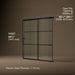 KOHLER K-707618-8G79 Elate Sliding bath door, 56-3/4" H x 56-1/4 - 59-5/8" W with heavy 5/16" thick Crystal Clear glass 
