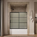 KOHLER K-707618-8G80 Elate Sliding bath door, 56-3/4" H x 56-1/4 - 59-5/8" W with heavy 5/16" thick Frosted glass with r