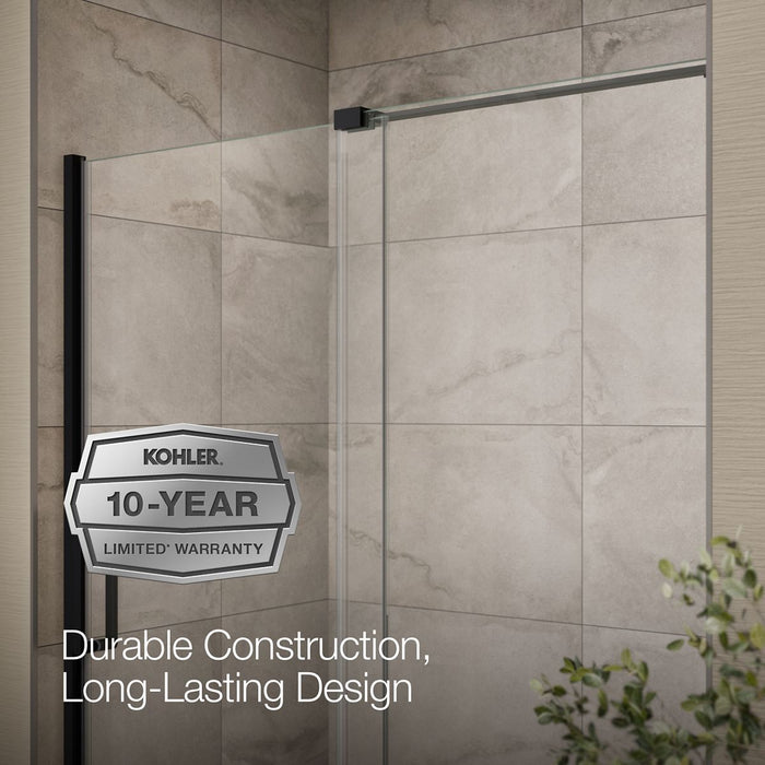 KOHLER K-707621-8L Echelon Sliding shower door, 71-3/4" H x 55-3/4 - 59-3/4" W, with 5/16" thick Crystal Clear glass,...