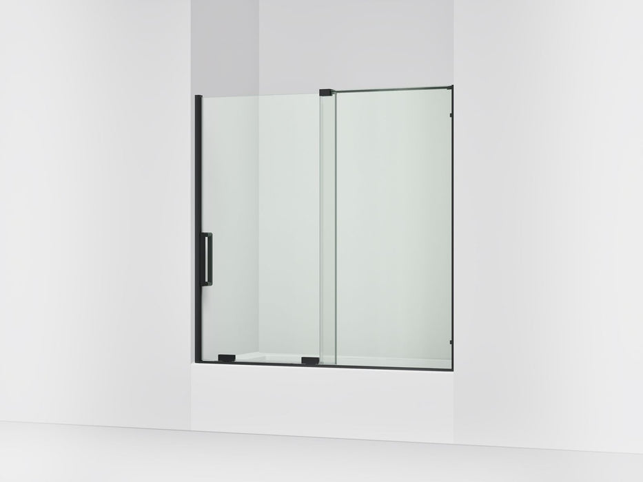 KOHLER K-707623-8L Echelon Sliding bath door, 58-1/4" H x 55-3/4 - 59-3/4" W, with 5/16" thick Crystal Clear glass