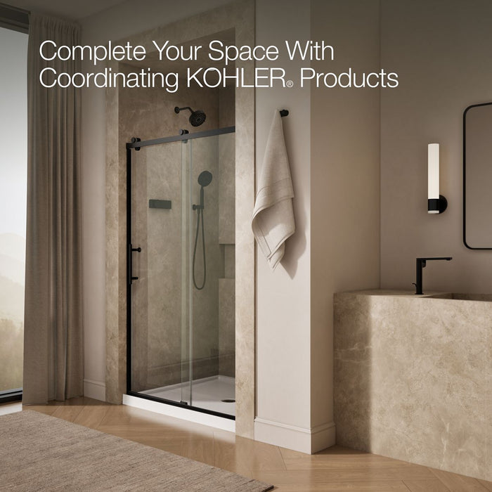 KOHLER K-709080-10L Rely 77" H sliding shower door with 3/8"-thick glass