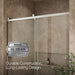 Kohler Rely 77" H sliding shower door with 3/8"-thick glass