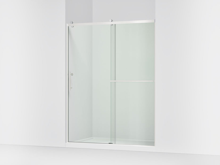 Kohler Rely 77" H sliding shower door with 3/8"-thick glass