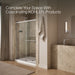 Kohler Rely 77" H sliding shower door with 3/8"-thick glass