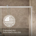 Kohler Rely 77" H sliding shower door with 3/8"-thick glass