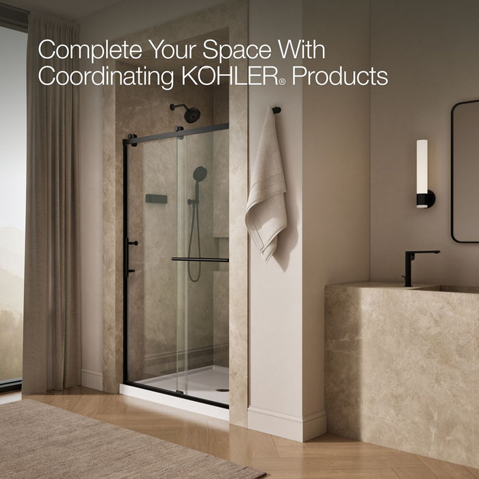 KOHLER K-709082-10L Rely 77" H sliding shower door with 3/8"-thick glass