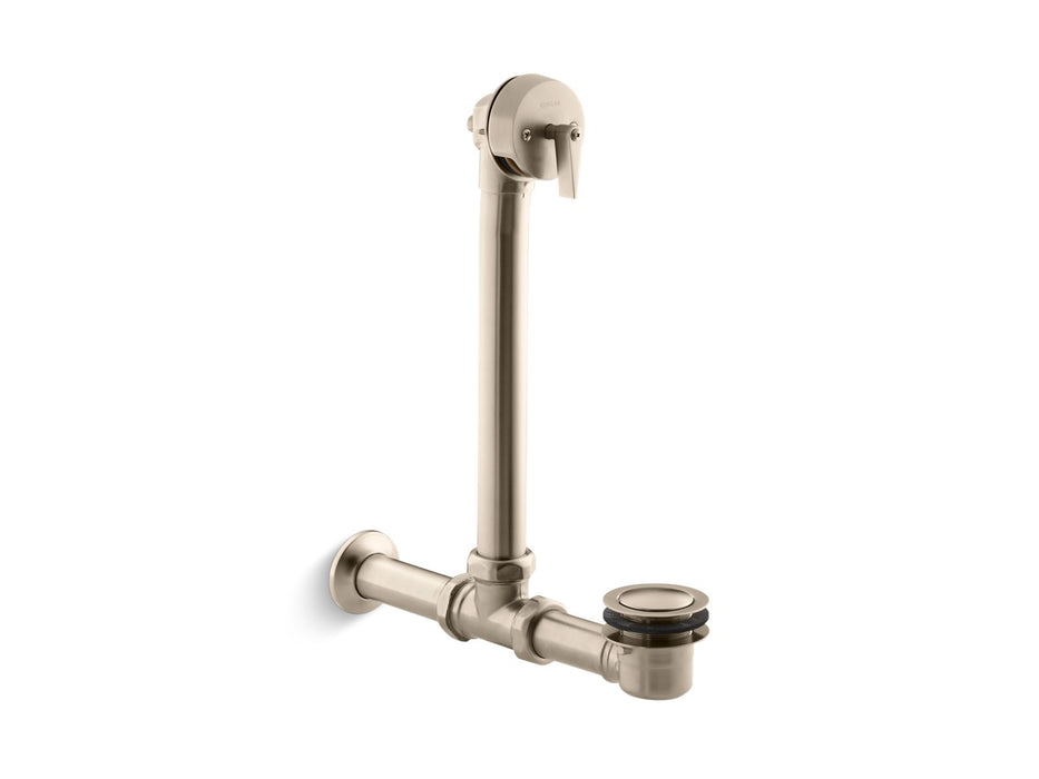 KOHLER Iron Works Exposed bath drain for above-the-floor installation