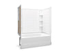 Sterling 71110118 Ensemble Tile 60" x 42" Vikrell® Bath/shower with Aging in Place Backerboards, Left Above-floor Drain,...