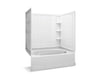 Sterling 71110120 Ensemble Tile 60" x 42" Vikrell® Bath/shower, Right Drain, white