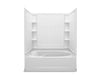 Sterling 71110128 Ensemble Tile 60" x 42" Vikrell® Bath/shower with Aging in Place Backerboards, Right Above-floor Drain,...