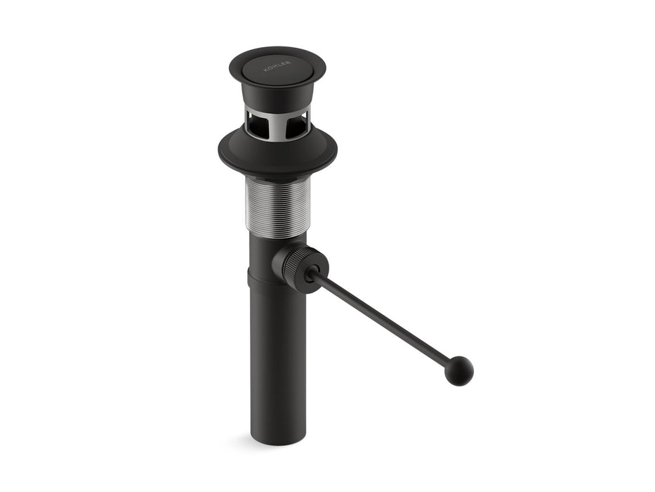 Kohler Premier pop-up drain, exposed, with overflow