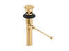 Kohler Premier pop-up drain, exposed, with overflow