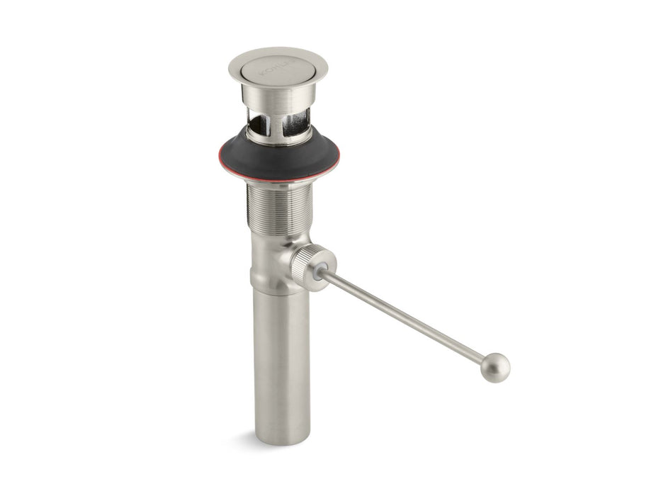 Kohler Premier pop-up drain, exposed, with overflow