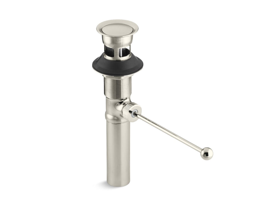 Kohler Premier pop-up drain, exposed, with overflow
