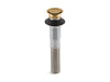 KOHLER K-7124 Clicker drain without overflow, vibrant moderne brushed gold