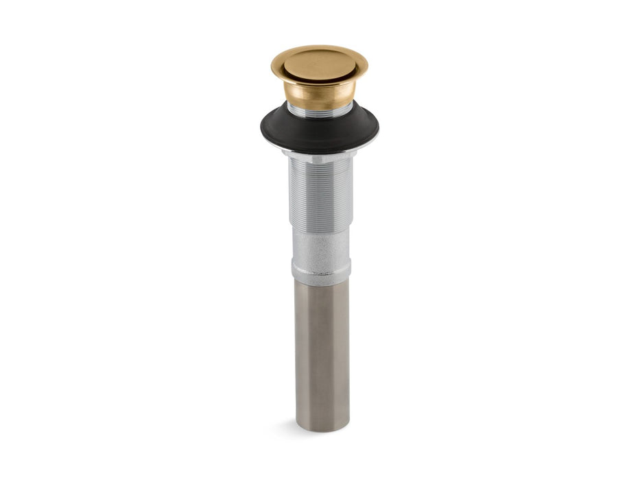 KOHLER K-7124 Clicker drain without overflow, vibrant moderne brushed gold