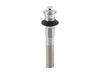 KOHLER Bathroom sink drain with non-removable metal stopper and without overflow