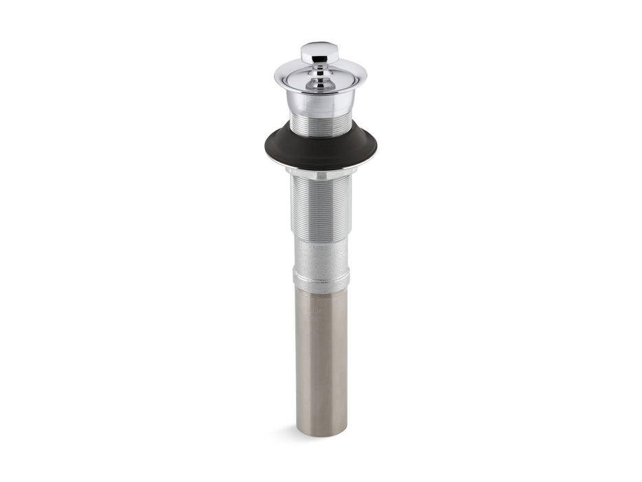 KOHLER Bathroom sink drain with non-removable metal stopper and without overflow