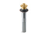 KOHLER Bathroom sink drain with non-removable metal stopper and without overflow