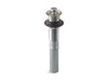 KOHLER Bathroom sink drain with non-removable metal stopper and without overflow