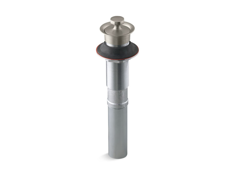 KOHLER Bathroom sink drain with non-removable metal stopper and without overflow