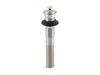 KOHLER Bathroom sink drain with non-removable metal stopper and without overflow