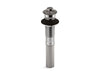 KOHLER Bathroom sink drain with non-removable metal stopper and without overflow