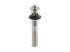 Kohler Bathroom sink drain with overflow and non-removable metal stopper