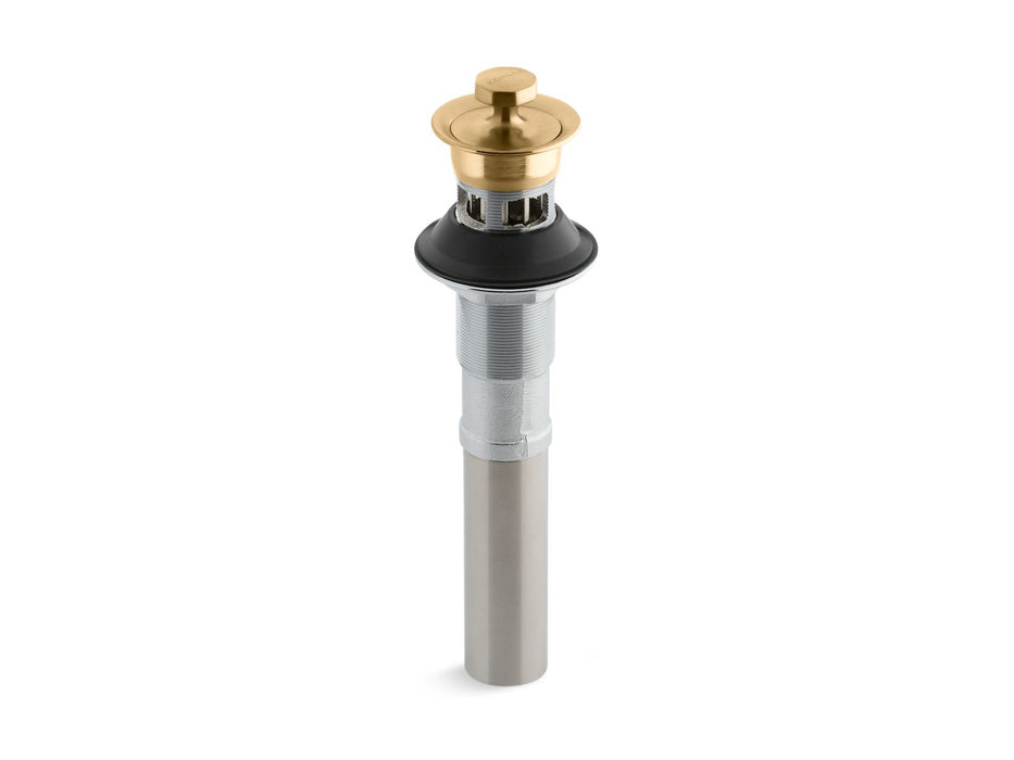 Kohler Bathroom sink drain with overflow and non-removable metal stopper