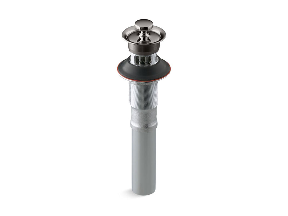 Kohler Bathroom sink drain with overflow and non-removable metal stopper