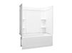 Sterling 71320112 Ensemble Medley 60" x 32" Vikrell® Bath/shower, Left Above-floor Drain, white