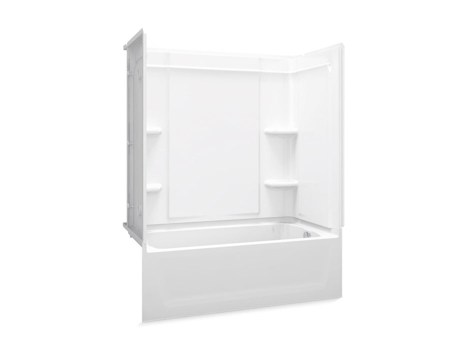 Sterling 71320120 Ensemble Medley 60" x 32" Vikrell® Bath/shower, Right Drain, white