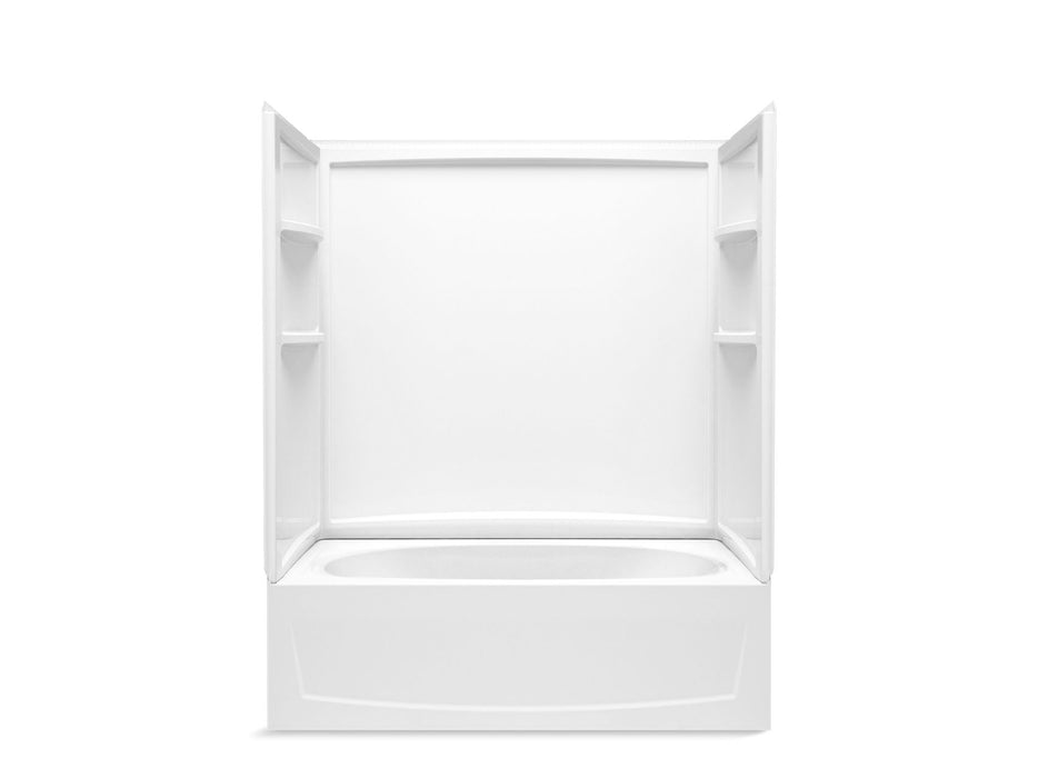 Sterling 71340118 Performa 2 60" x 29" Above-floor-drain Vikrell® Bath/shower with Aging in Place Backerboards, Left...