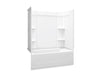Sterling 71370118 Ensemble Medley 60" x 30" Vikrell® Bath/shower with Aging in Place Backerboards, Left Above-floor...