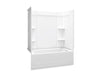 Sterling 71370122 Ensemble Medley 60" x 30" Vikrell® Bath/shower, Right Above-floor Drain, white
