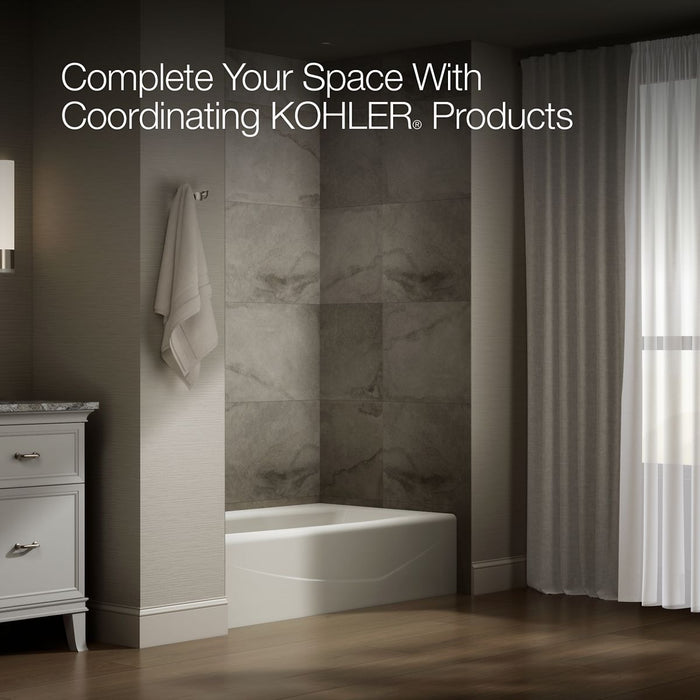 KOHLER Villager 60" x 34-1/4" alcove bath, left drain