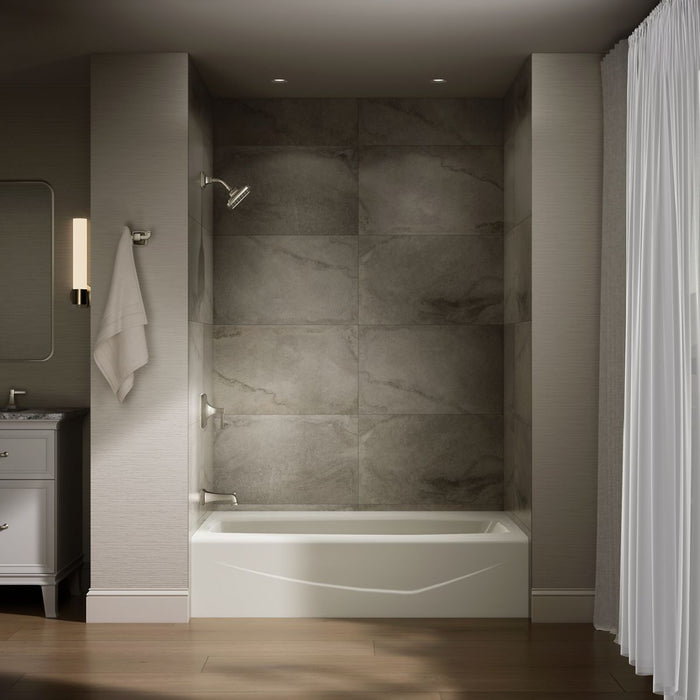 KOHLER Villager 60" x 34-1/4" alcove bath, left drain