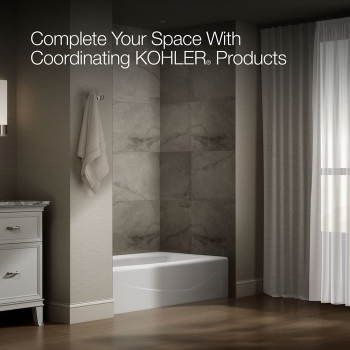 KOHLER Villager 60" x 34-1/4" alcove bath, left drain