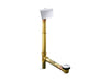 Kohler Clearflo 1-1/2" contoured pop-up drain and overflow for above- or through-the-floor installation