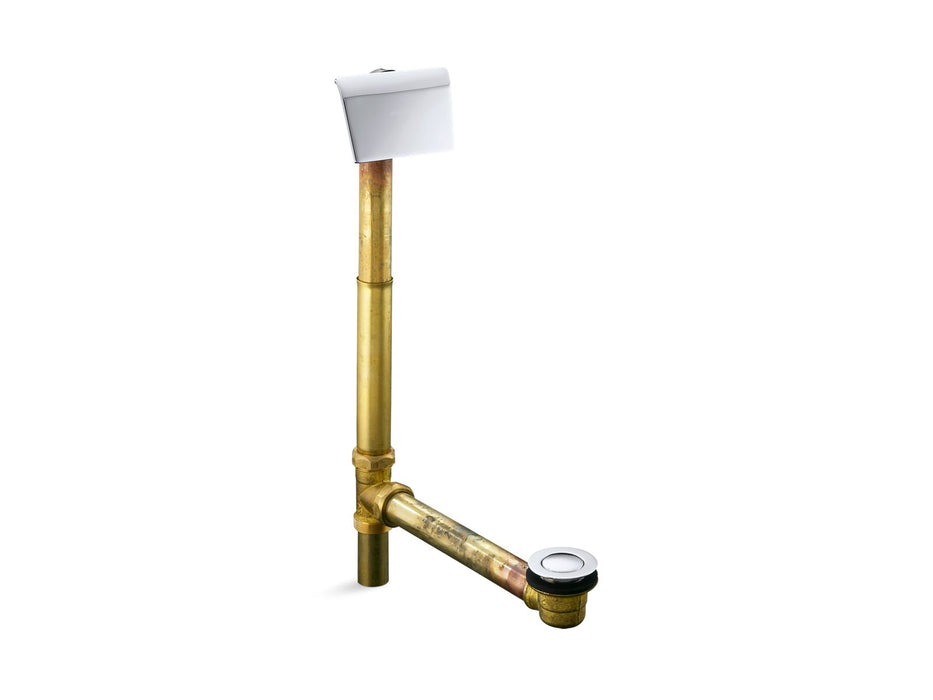 Kohler Clearflo 1-1/2" contoured pop-up drain and overflow for above- or through-the-floor installation