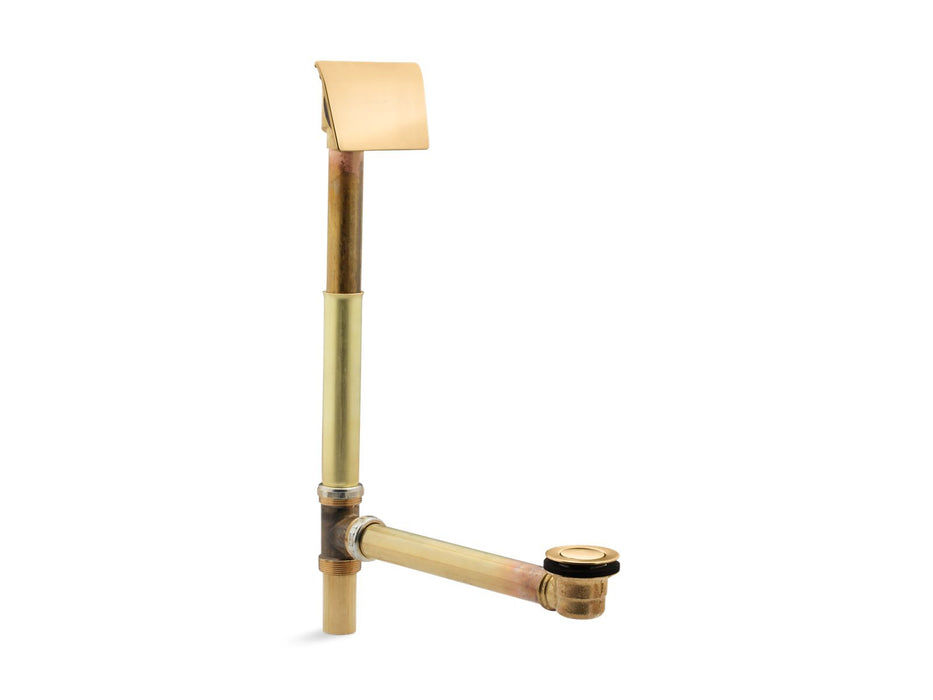 Kohler Clearflo 1-1/2" contoured pop-up drain and overflow for above- or through-the-floor installation
