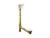 Kohler Clearflo 1-1/2" contoured pop-up drain and overflow for above- or through-the-floor installation