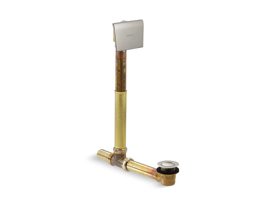 KOHLER K-7148-AF Tea-for-Two 1-1/2" contoured pop-up drain and overflow for above- or through-the-floor installation,...
